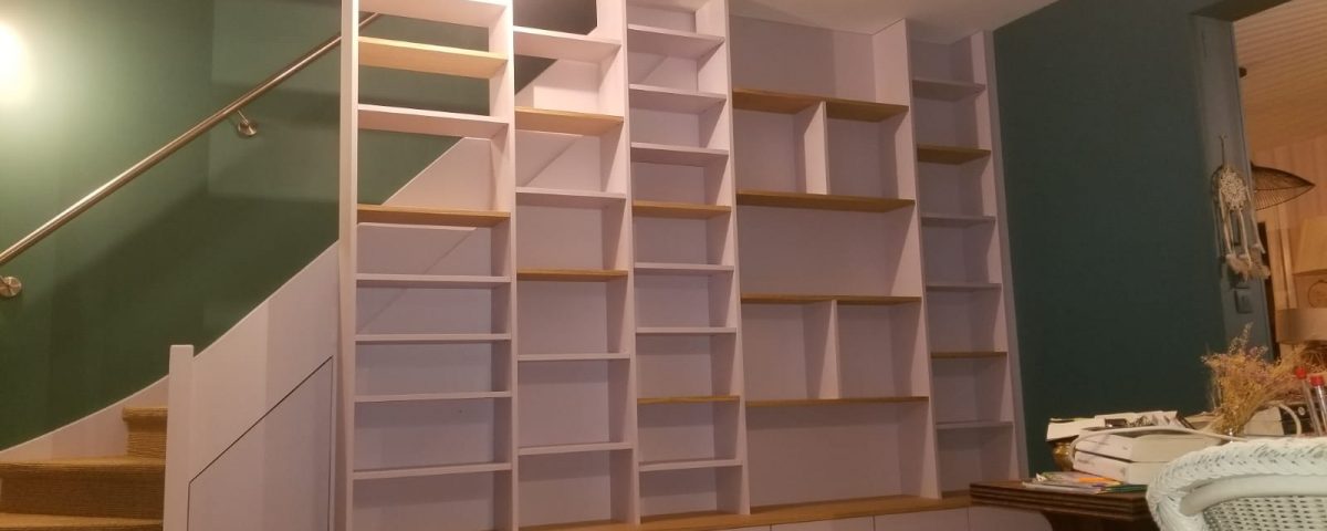 Fabrication d'une bibliothèque sur mesure