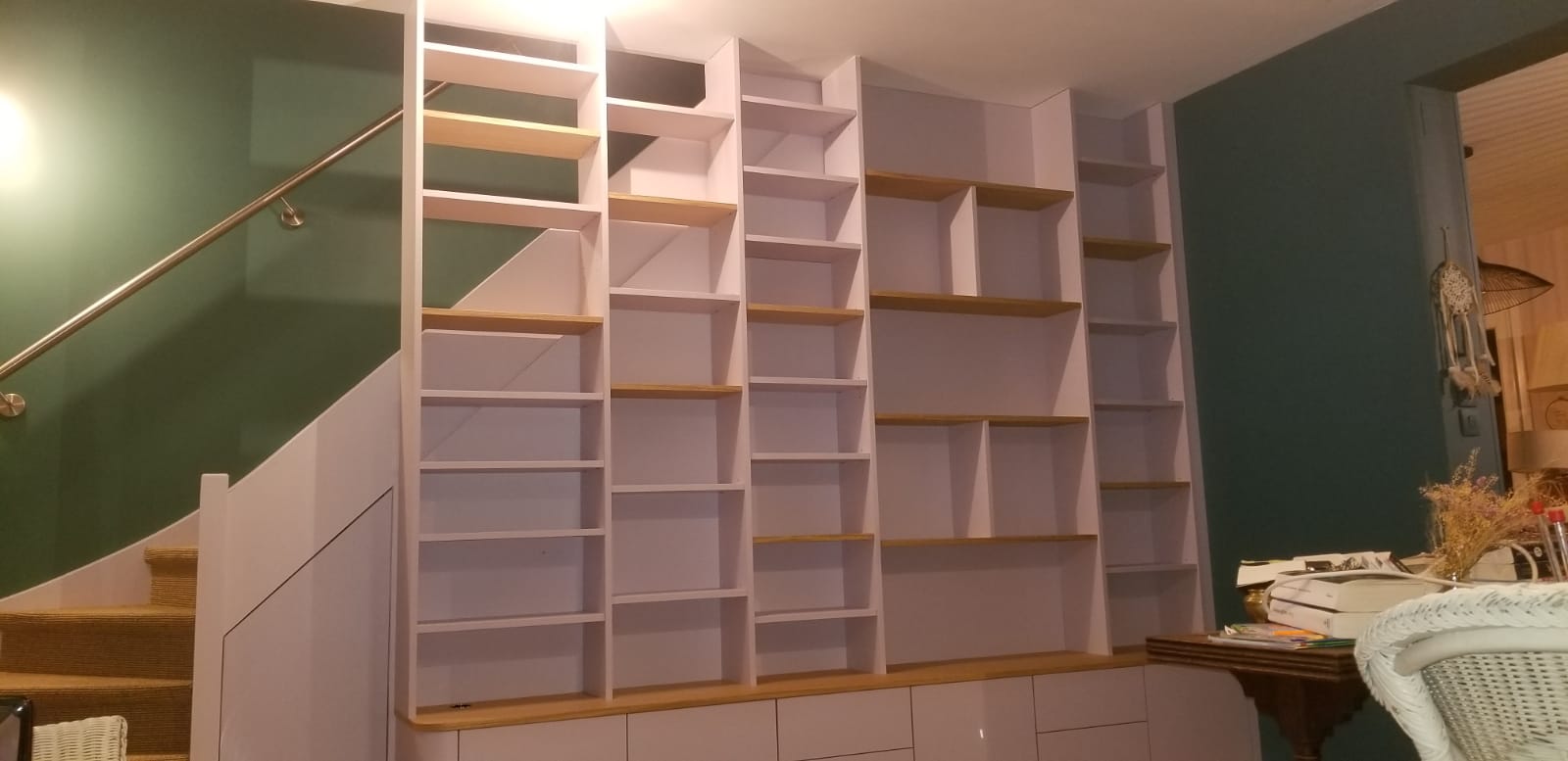 Fabrication d'une bibliothèque sur mesure