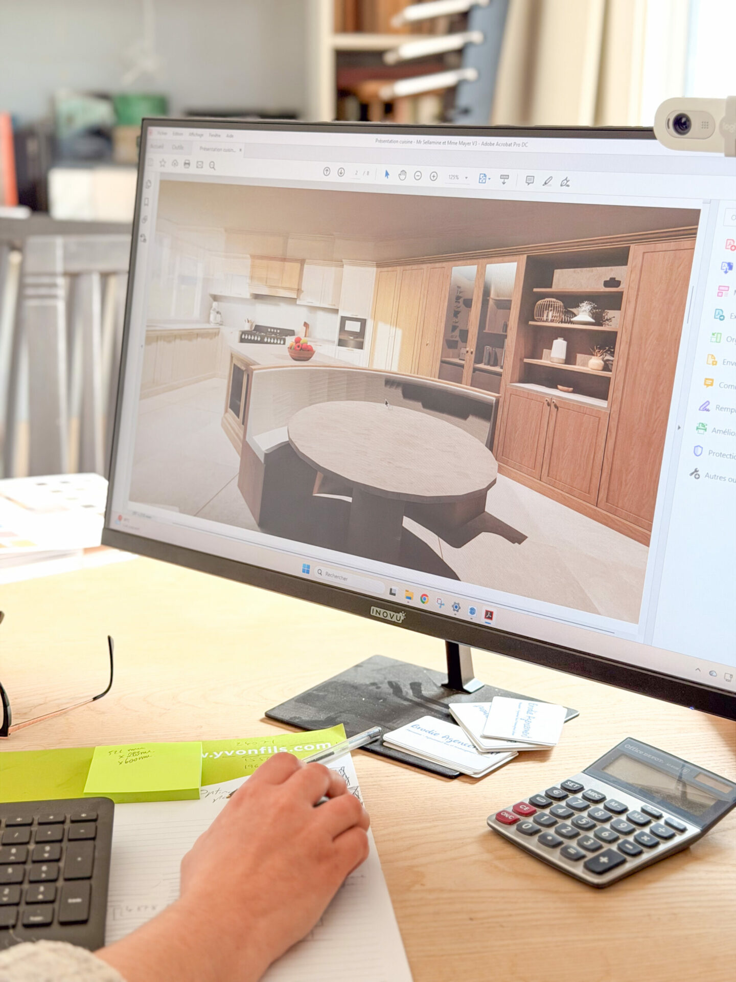 Conception 3D d'un projet d'agencement sur mesure
