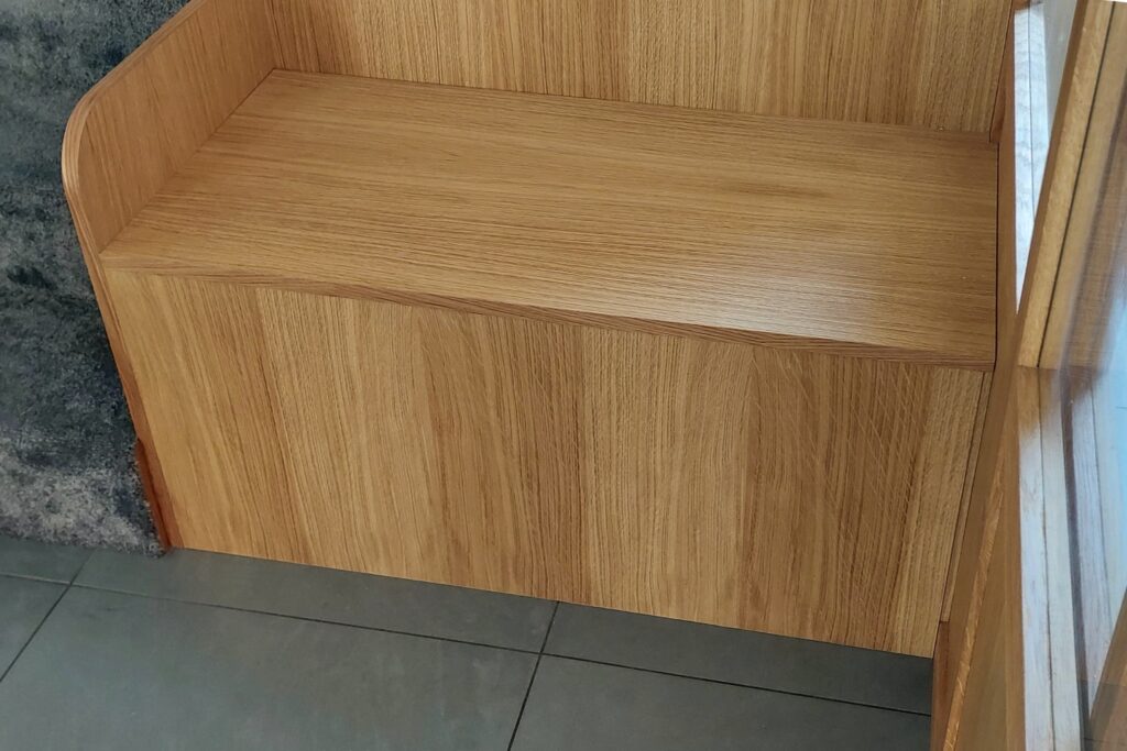 Verrière intérieure en chêne sur mesure